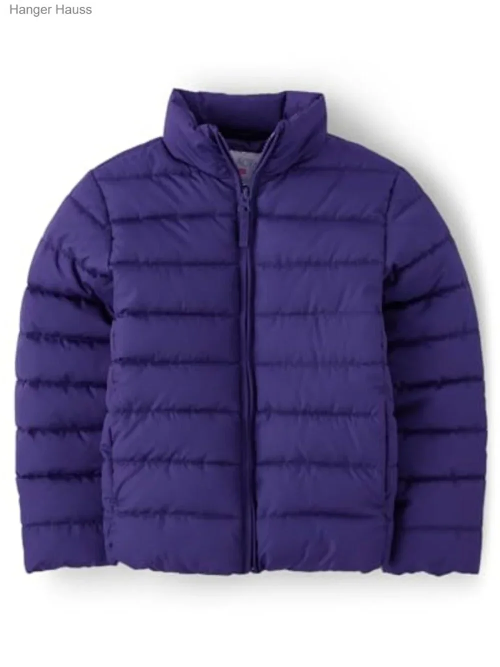 Girls Water-Resistant Puffer Jacket Zip Front Quilted Medium Weight